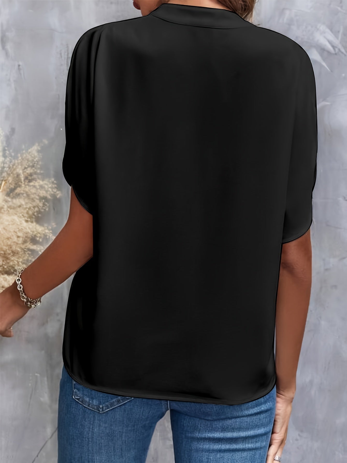 Chic Spring Cotton Blend Blouse