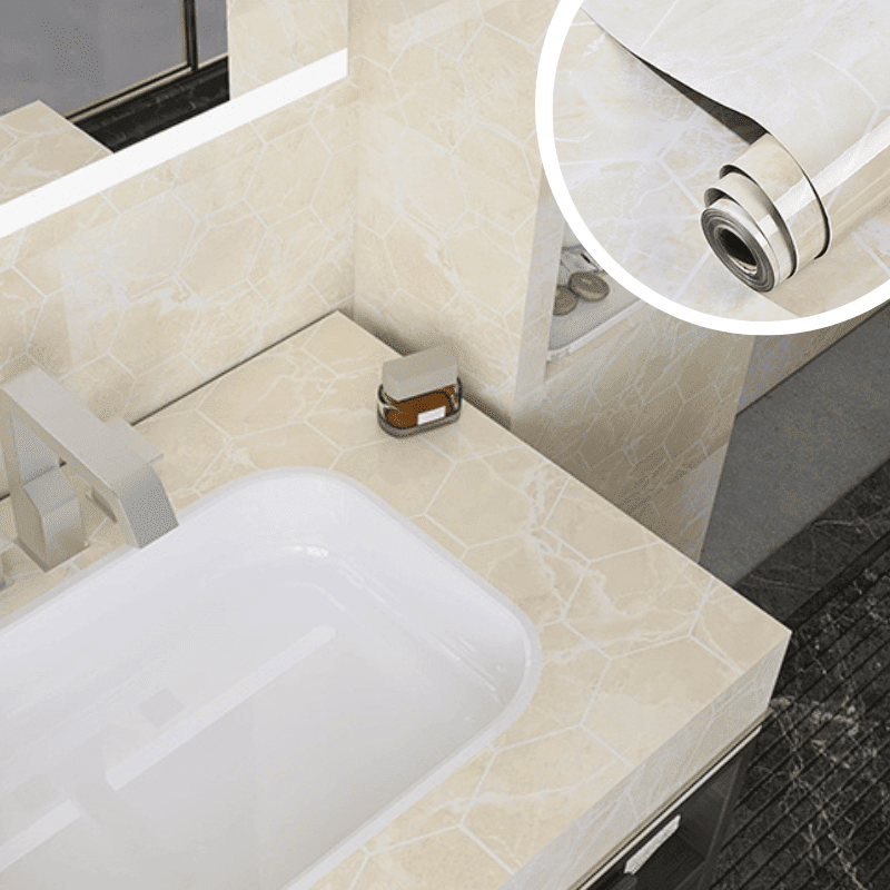MARBLELUX – Elegant Waterproof Adhesive Film for Home Makeovers