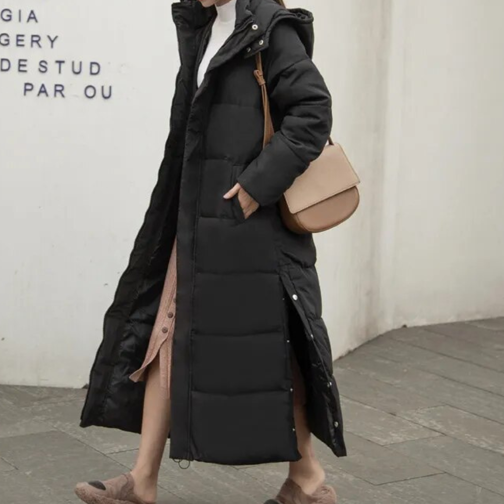 Cozy Long Quilted Winter Jacket for Women
