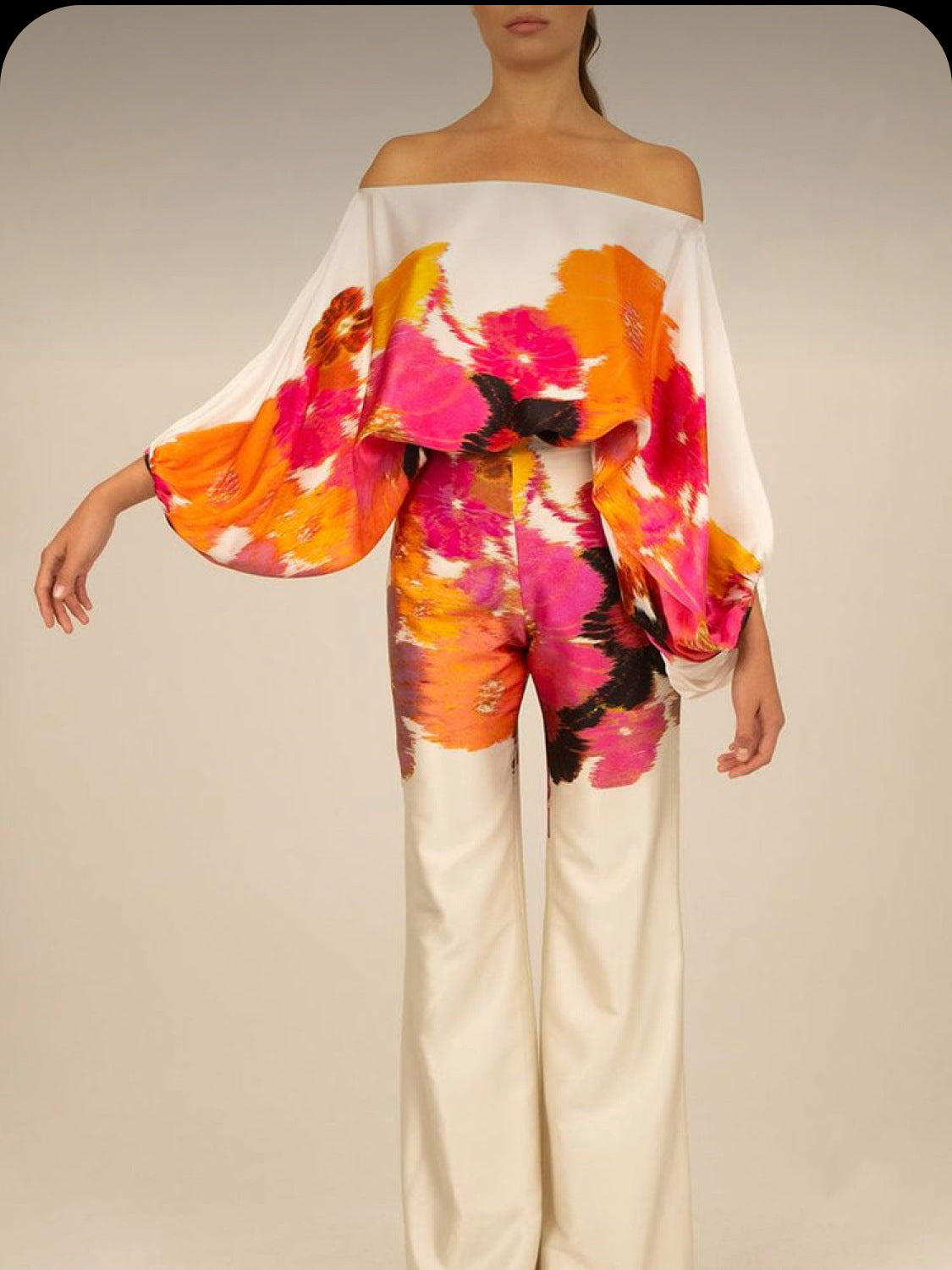 Elegant 3D Effect Wide Leg Pantsuit
