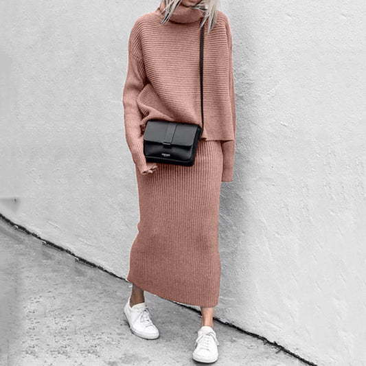 Elegant Sweater-Skirt Set for Effortless Style