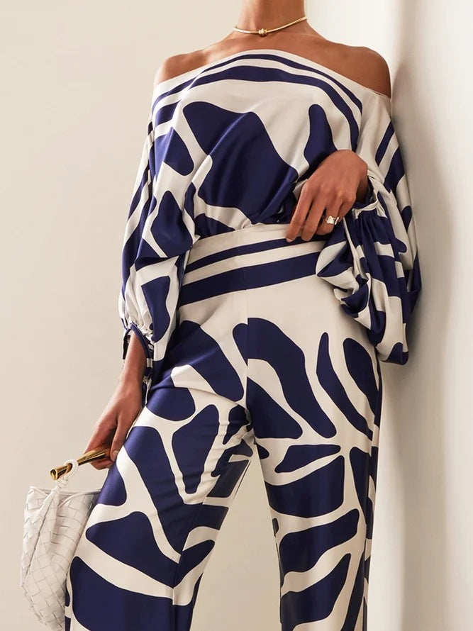 Elegant 3D Effect Wide Leg Pantsuit