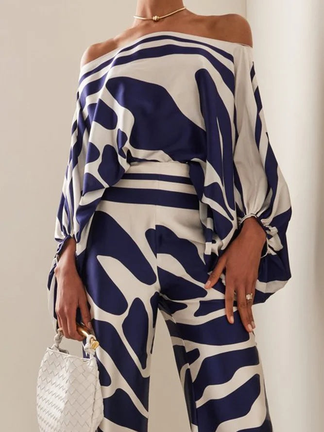 Elegant 3D Effect Wide Leg Pantsuit