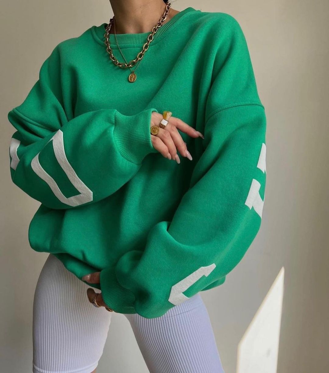 Cozy O Neck Long Sleeve Hoodie