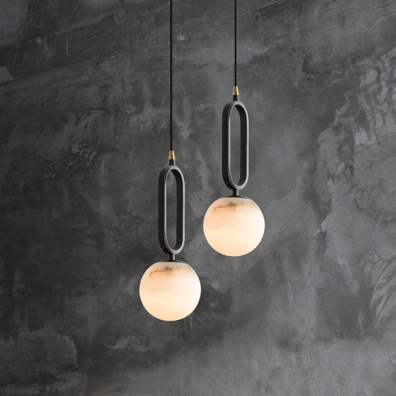 Halo Marble Pendant Light