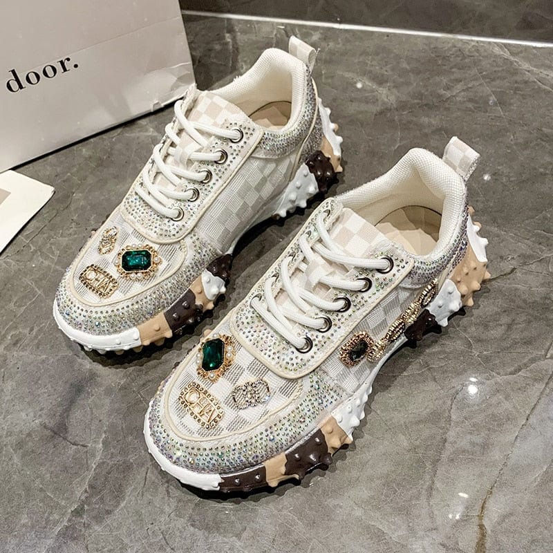 Radiant Diamond-Embellished Luxury Footwear