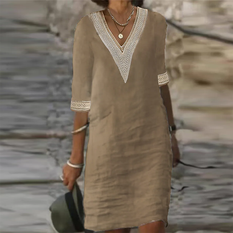Elegant Linen Summer Dress for Women