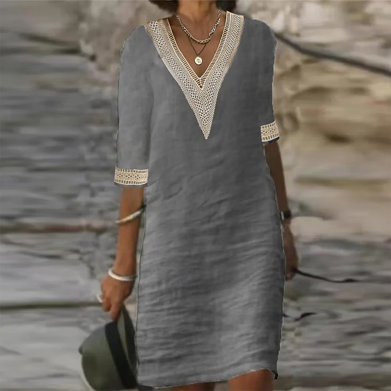 Elegant Linen Summer Dress for Women