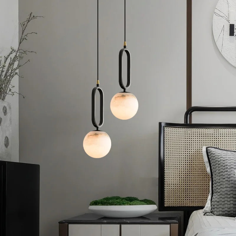 Halo Marble Pendant Light