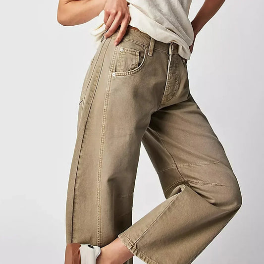 Stylish Wide-Leg Comfort Jeans for Women