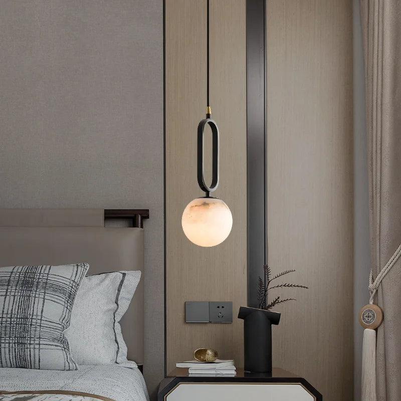 Halo Marble Pendant Light