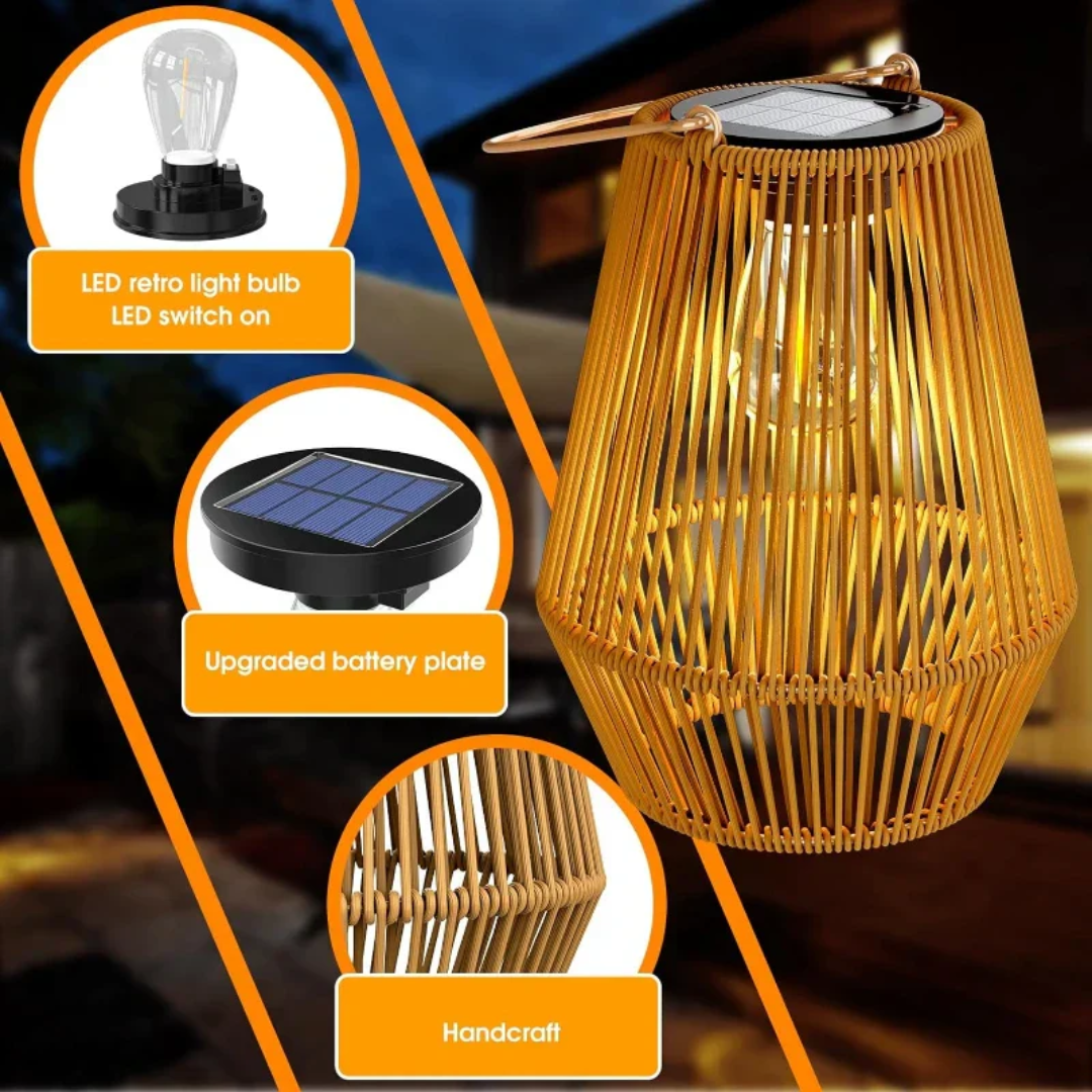 LUMINAIRE – Handcrafted Solar Garden Lantern