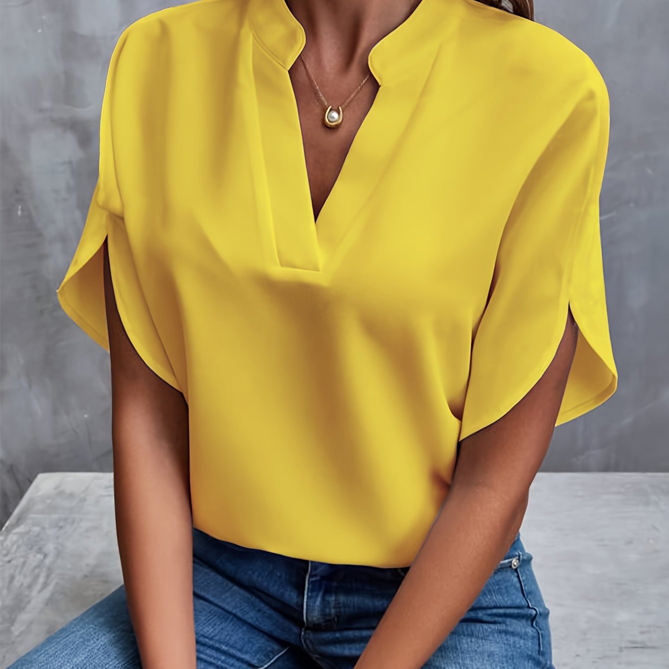 Chic Spring Cotton Blend Blouse