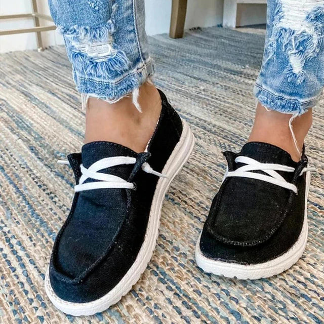 Elegant Women's Lace-Up Comfort Shoes