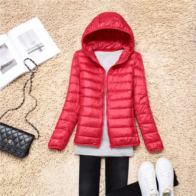 Ultra-Light Packable Down Jackets with Hood