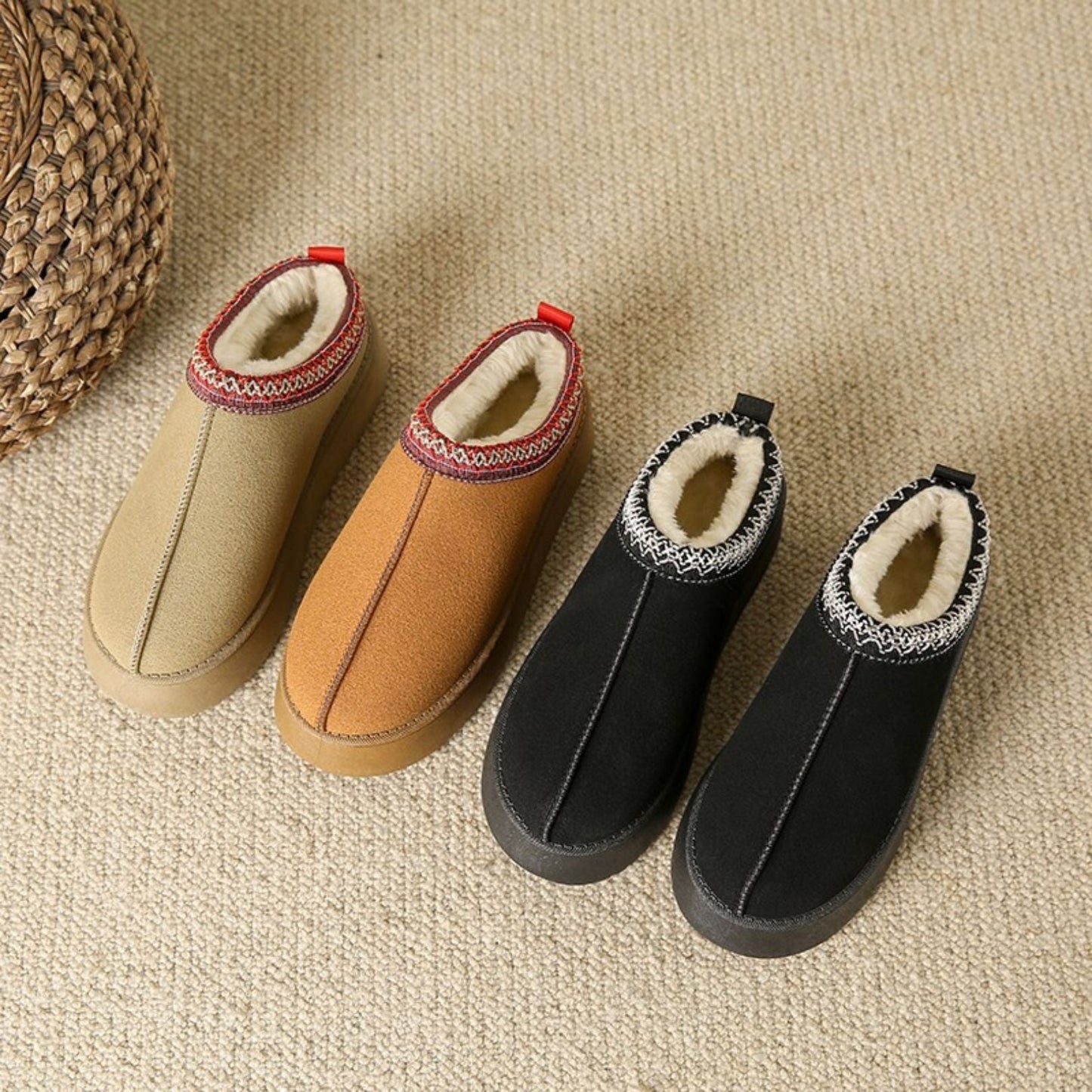 Elegant Faux Suede Women's Slippers