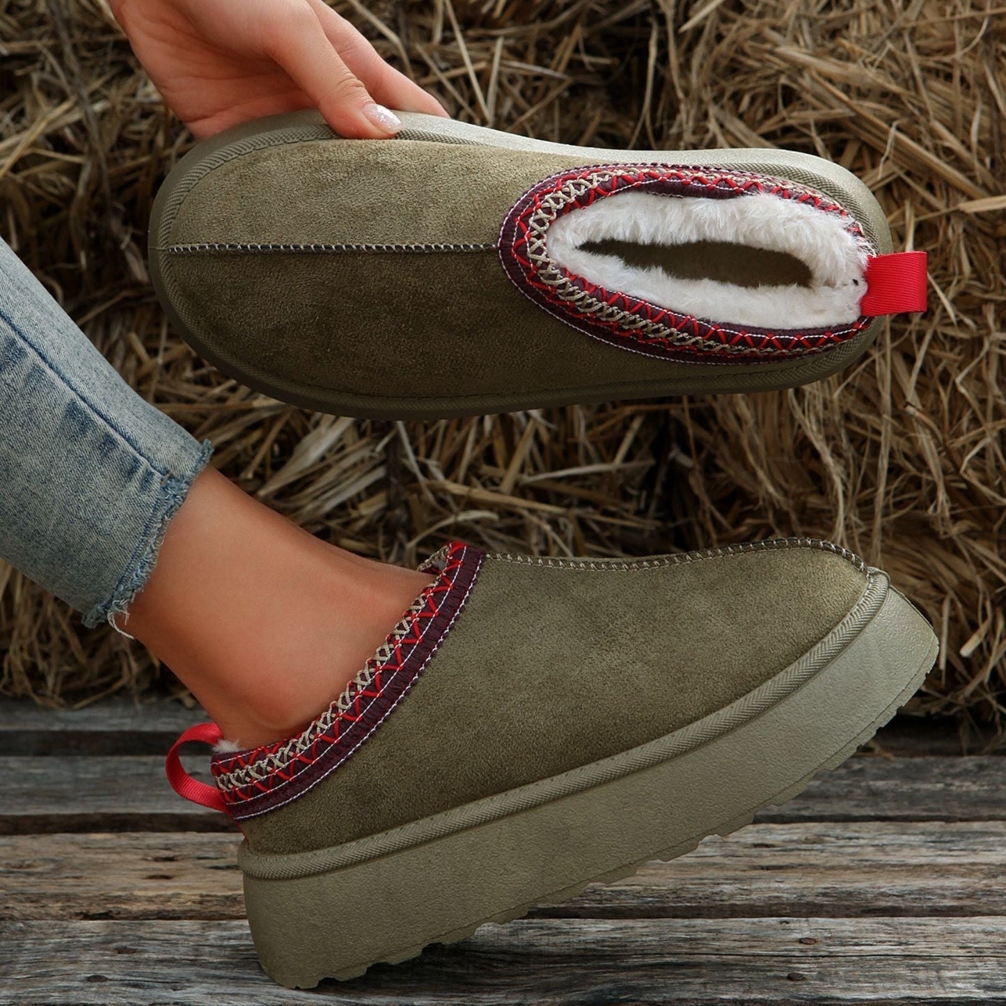 Luxurious Faux Suede Women's Slippers