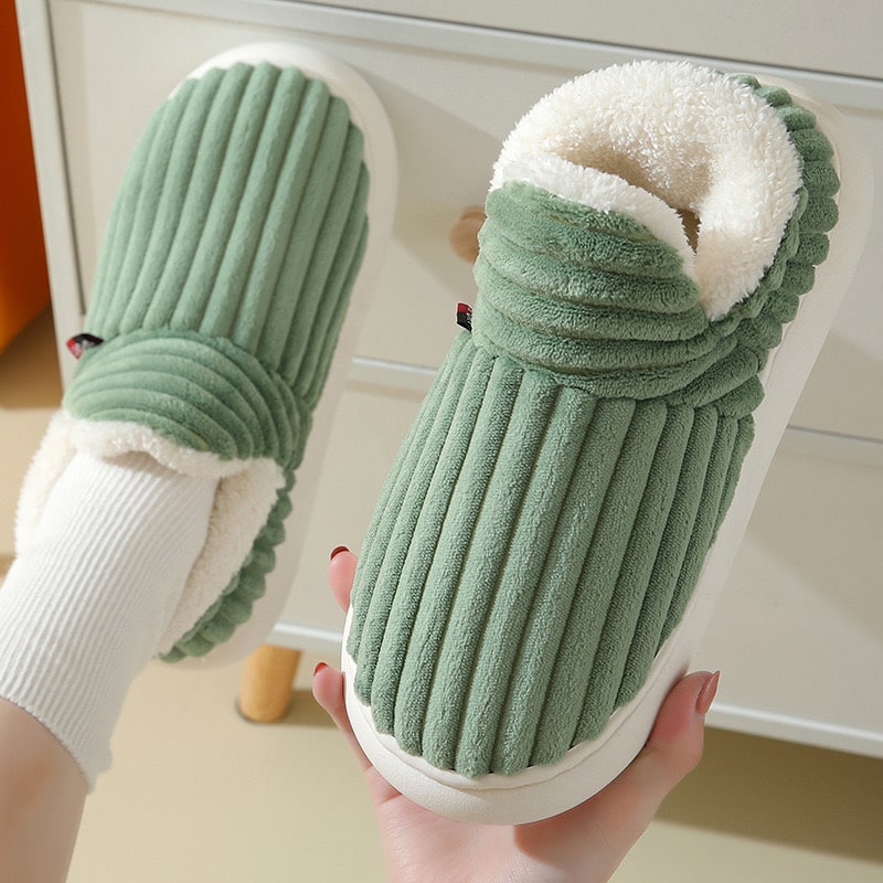 Cozy Flannel Fleece Warm Slippers