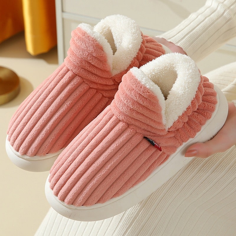 Cozy Flannel Fleece Warm Slippers