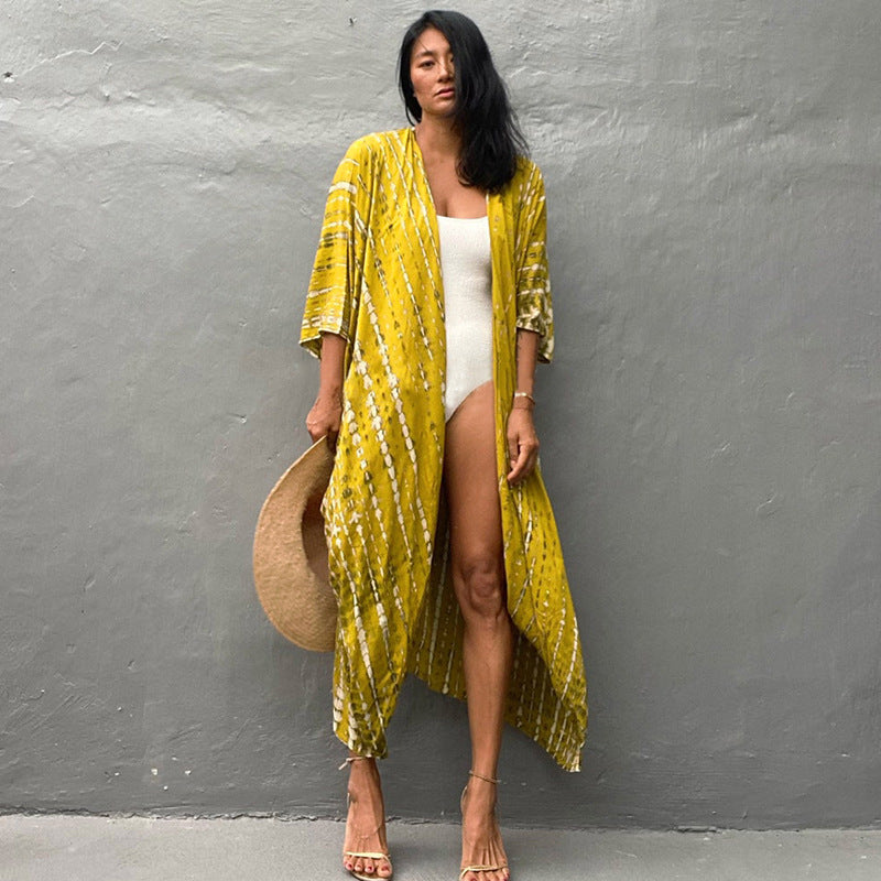 Elegant Sun Protection Beach Dress Cover-Up