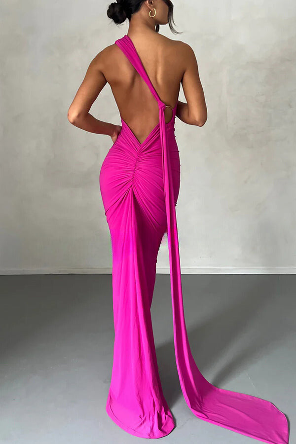 Elegant Sleeveless Backless Maxi Dress