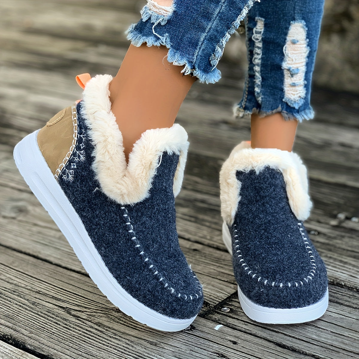 Luxurious Faux Fur Winter Slippers