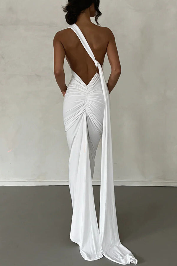 Elegant Sleeveless Backless Maxi Dress