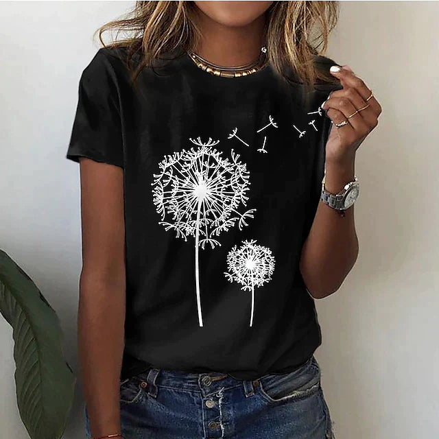 Elegant Cobalt Round Neck T-Shirt