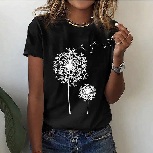Elegant Cobalt Round Neck T-Shirt