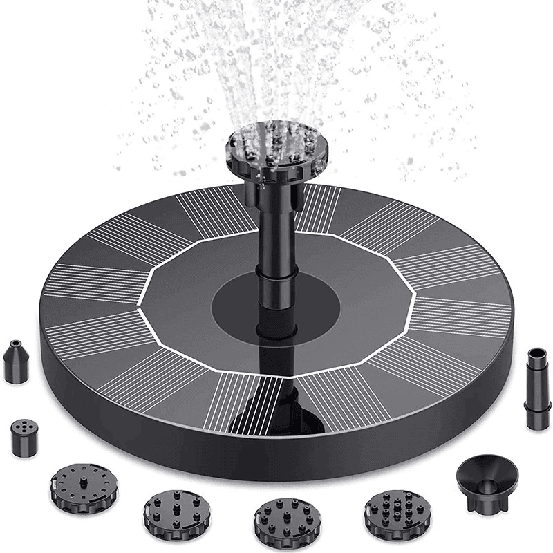 Solar-Powered Garden Fountain Pump