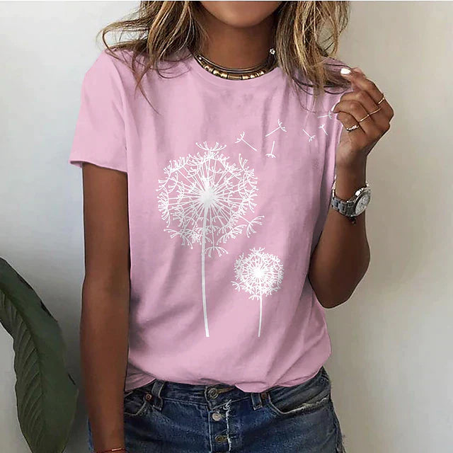 Elegant Cobalt Round Neck T-Shirt