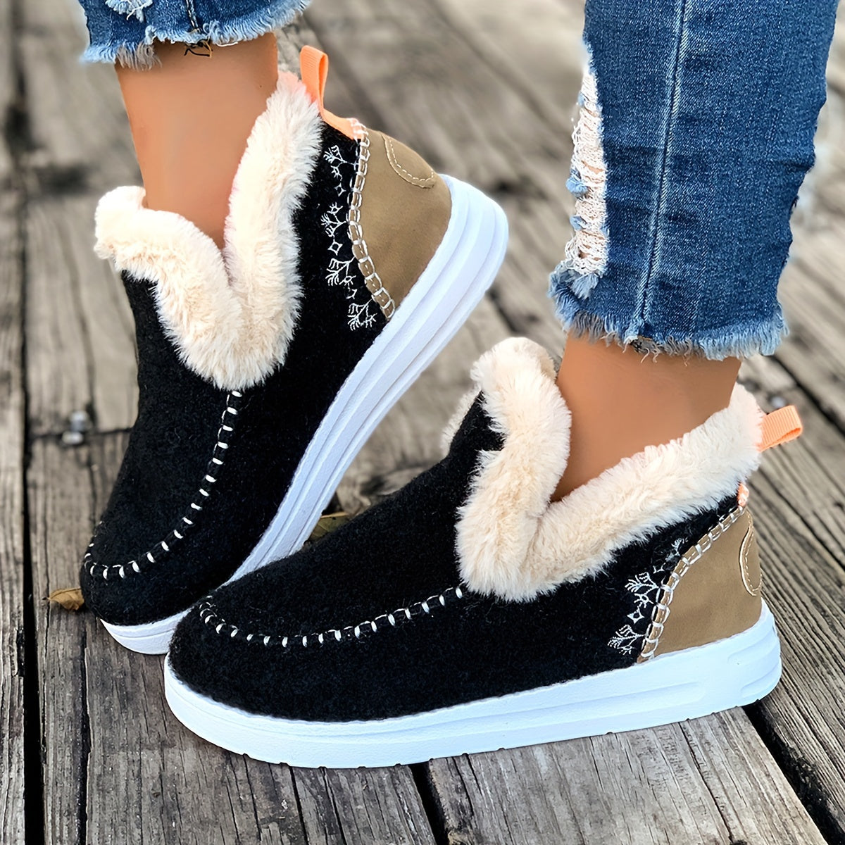 Luxurious Faux Fur Winter Slippers