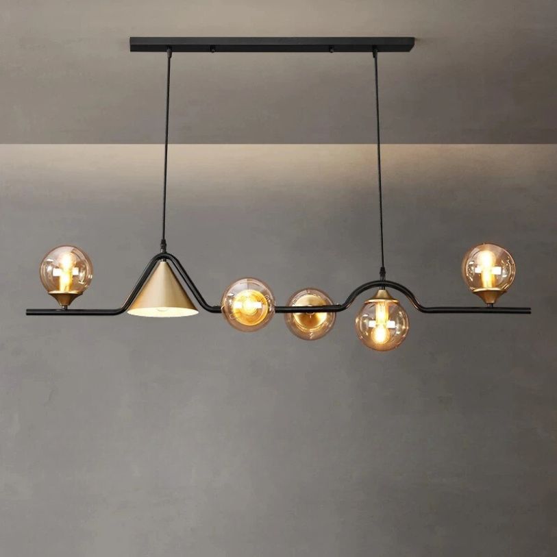 Nordic Black LED Chandelier Modern Ceiling Lamp