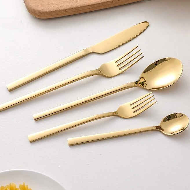 Elegant 30-Piece Modern Cutlery Set