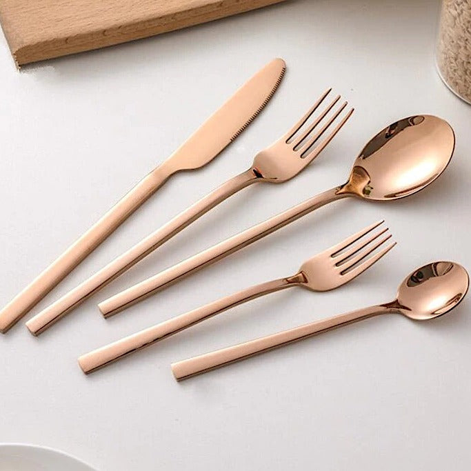 Elegant 30-Piece Modern Cutlery Set