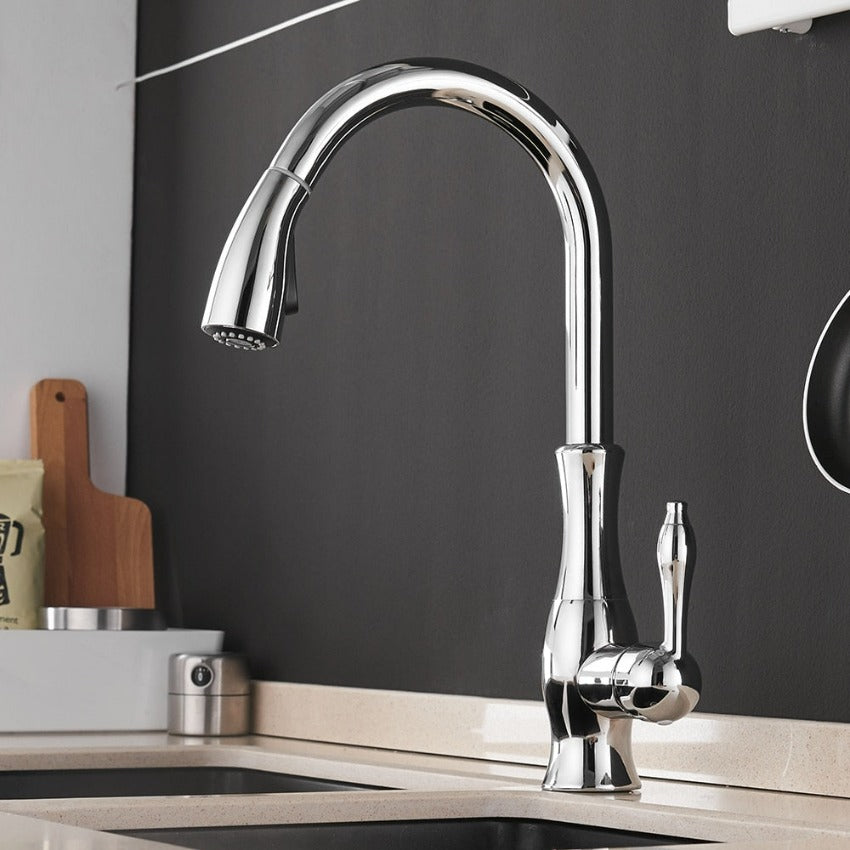 Elegant Retractable Kitchen Faucet for Modern Homes
