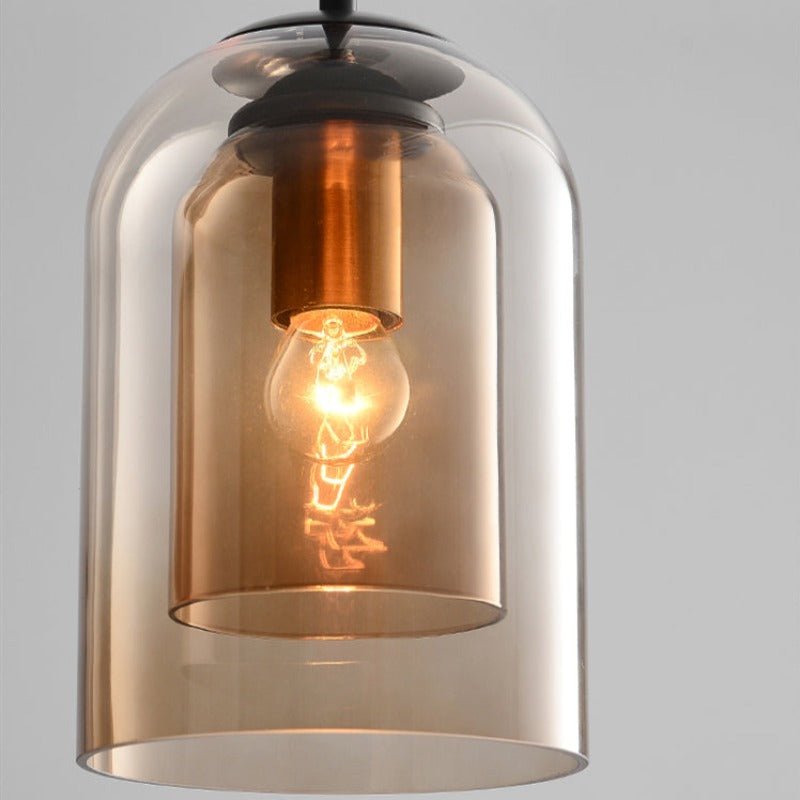 LUMINAIRE – Elegant Double Glass Pendant Light