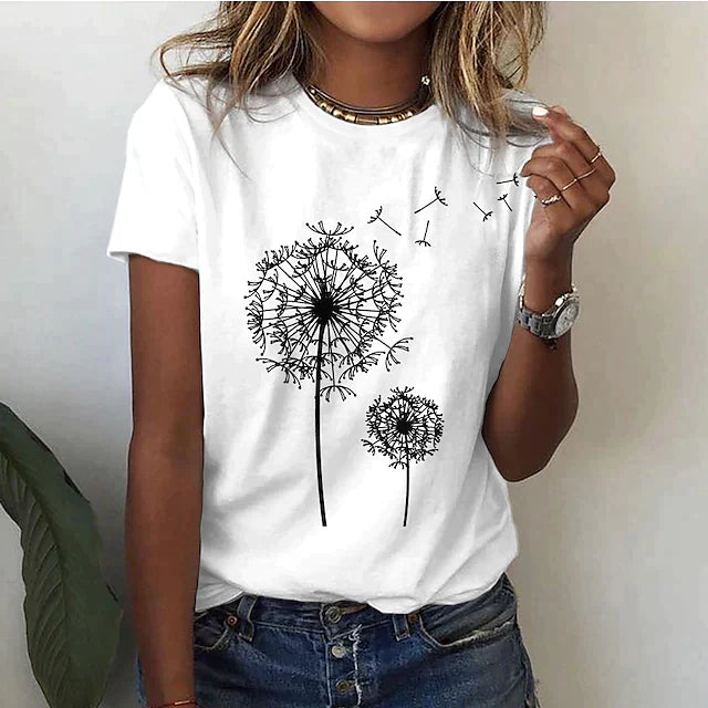 Elegant Cobalt Round Neck T-Shirt