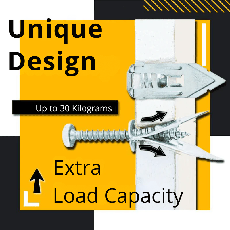 HANG-MATE – Self-Drilling Anchor Screws for Easy Wall Hanging