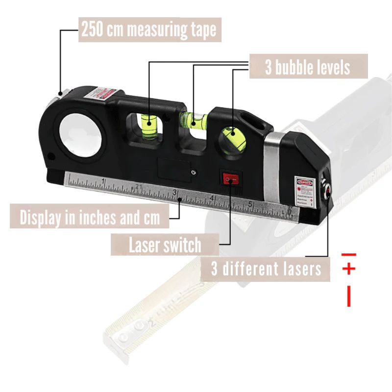 MEASUREMATE – Versatile 4-in-1 Laser Tool
