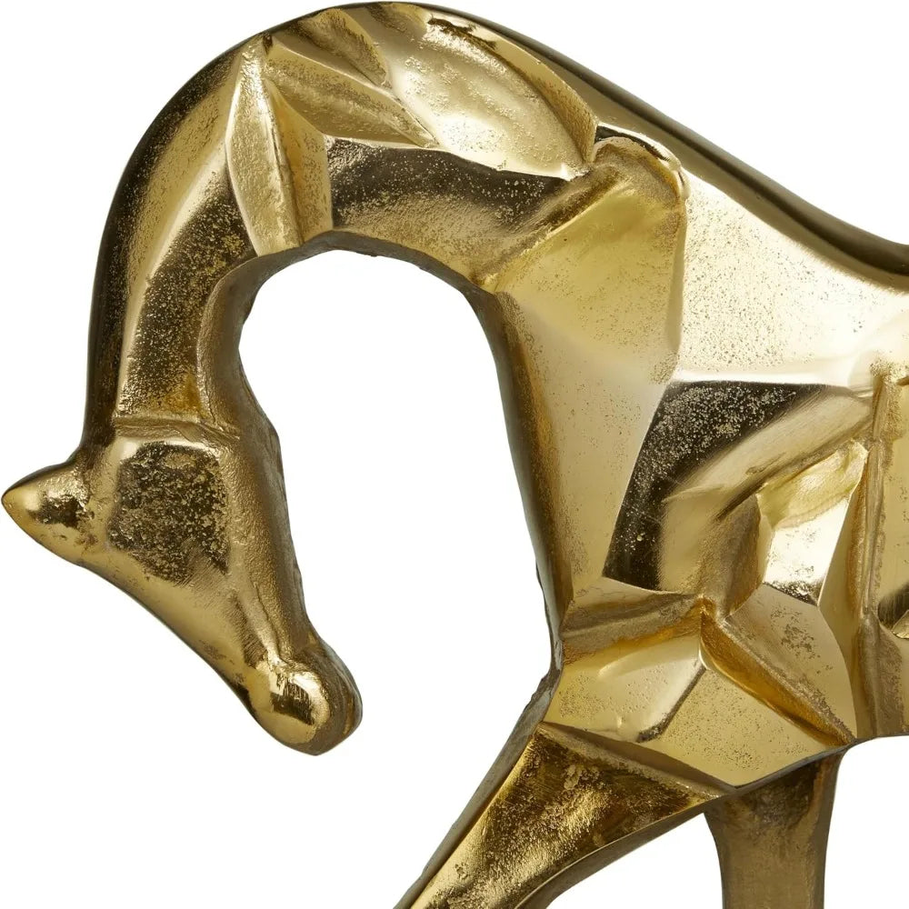 Ariston Gold Horse Sculpture