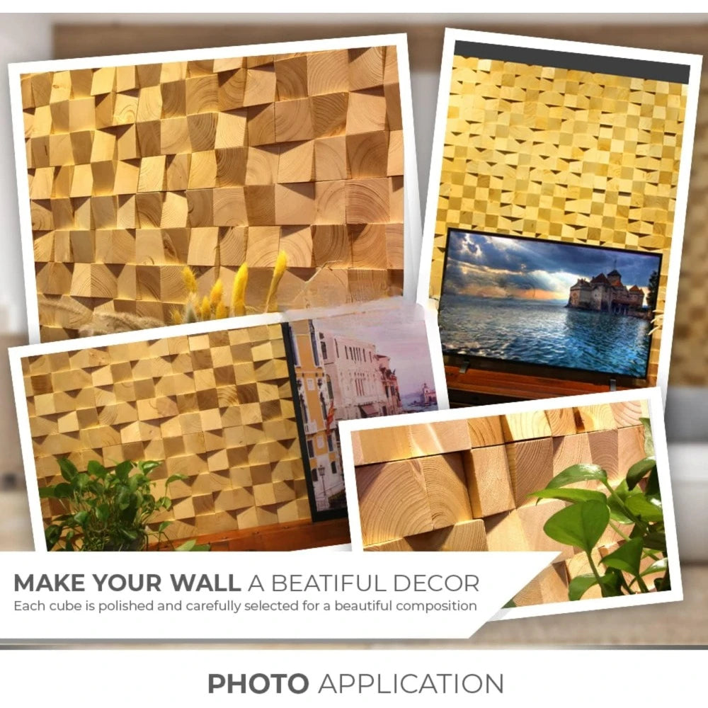 Aurora 3D Wooden Acoustic Wall Coverings – Pack of 6