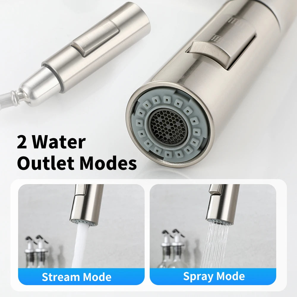 Modern Touch Sensor Kitchen Faucet with Sprayer