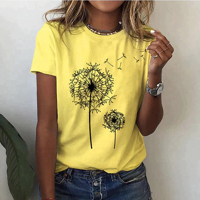 Elegant Cobalt Round Neck T-Shirt